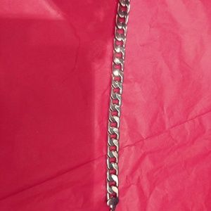 Pure stainless steel with lobster claw bracelet